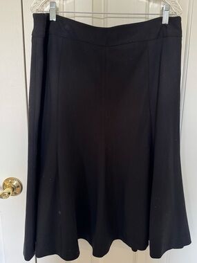 Context Black A-Line Skirt Lined
